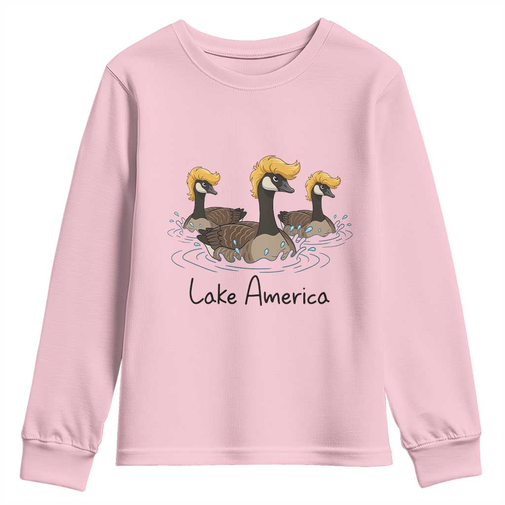 Funny Lake America Geese Parody Youth Sweatshirt Great Lakes Life Gift