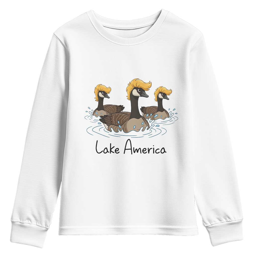 Funny Lake America Geese Parody Youth Sweatshirt Great Lakes Life Gift