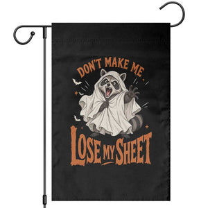 Funny Halloween Ghost Raccoon Garden Flag Do Not Make Me Lose My Sheet