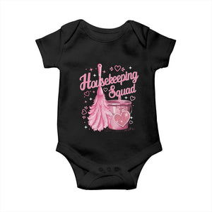 Funny Housekeeping Squad Pink Feather Duster Baby Onesie Maid Appreciation Cleaning Lover