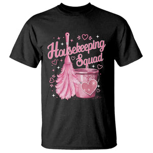 Funny Housekeeping Squad Pink Feather Duster T Shirt Maid Appreciation Cleaning Lover
