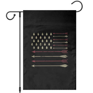 Vintage American Flag Bowhunter Garden Flag Native Heritage Arrowhead Hunting
