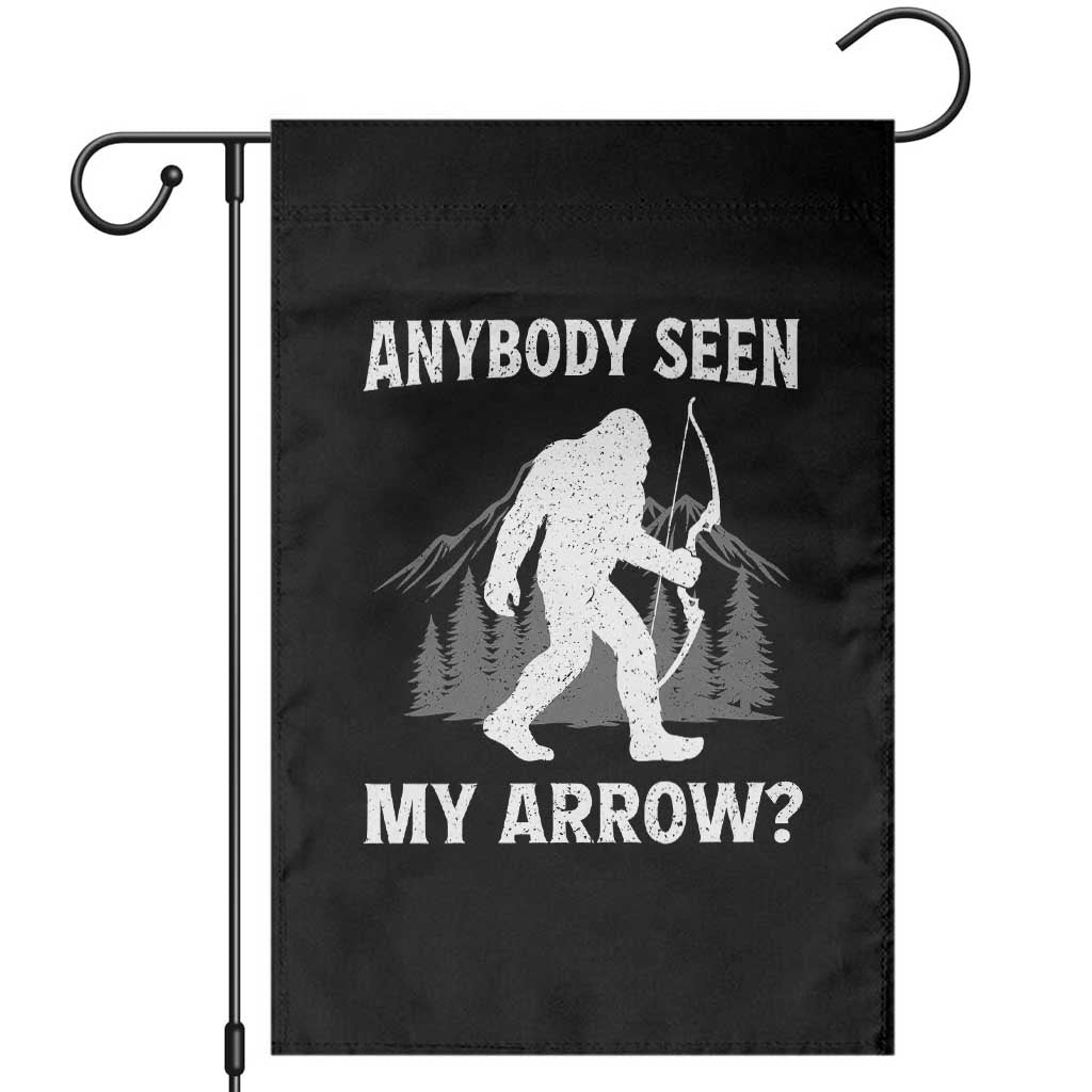 Funny Bigfoot Bowhunter Garden Flag Anybody Seen My Arrow