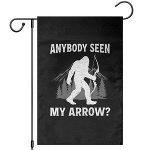 Funny Bigfoot Bowhunter Garden Flag Anybody Seen My Arrow