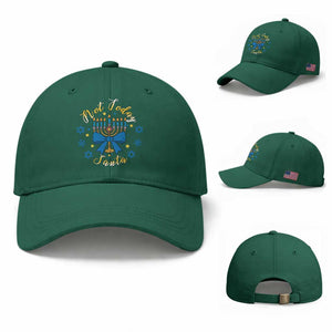 Coquette Hanukkah Menorah Bow Baseball Cap Not Today Santa Jewish Holiday Gift TS12 Baseball Cap Universal Fit Irish Green Print Your Wear