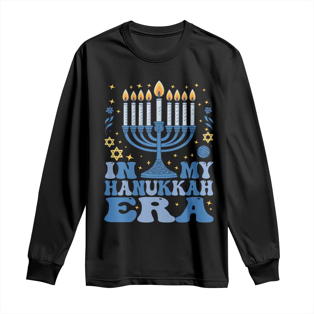In My Hanukkah Era Long Sleeve Shirt Festival Of Lights Gift TS12 Black Print Your Wear