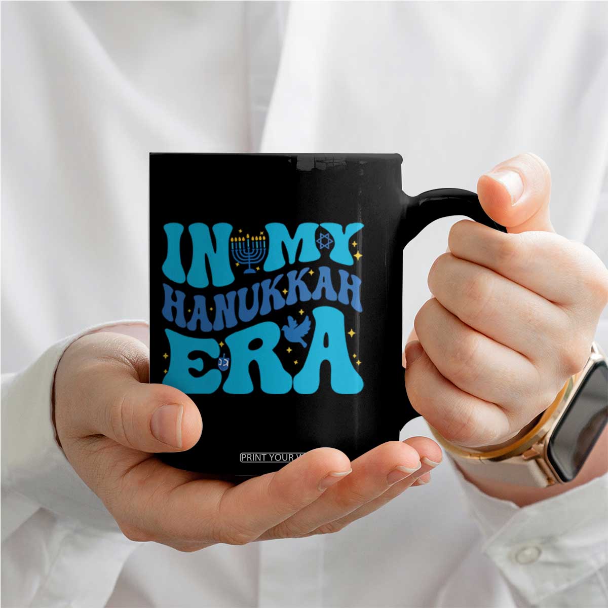 In My Hanukkah Era Coffee Mug Jewish Holiday Celebration Gift TS12 Print Your Wear
