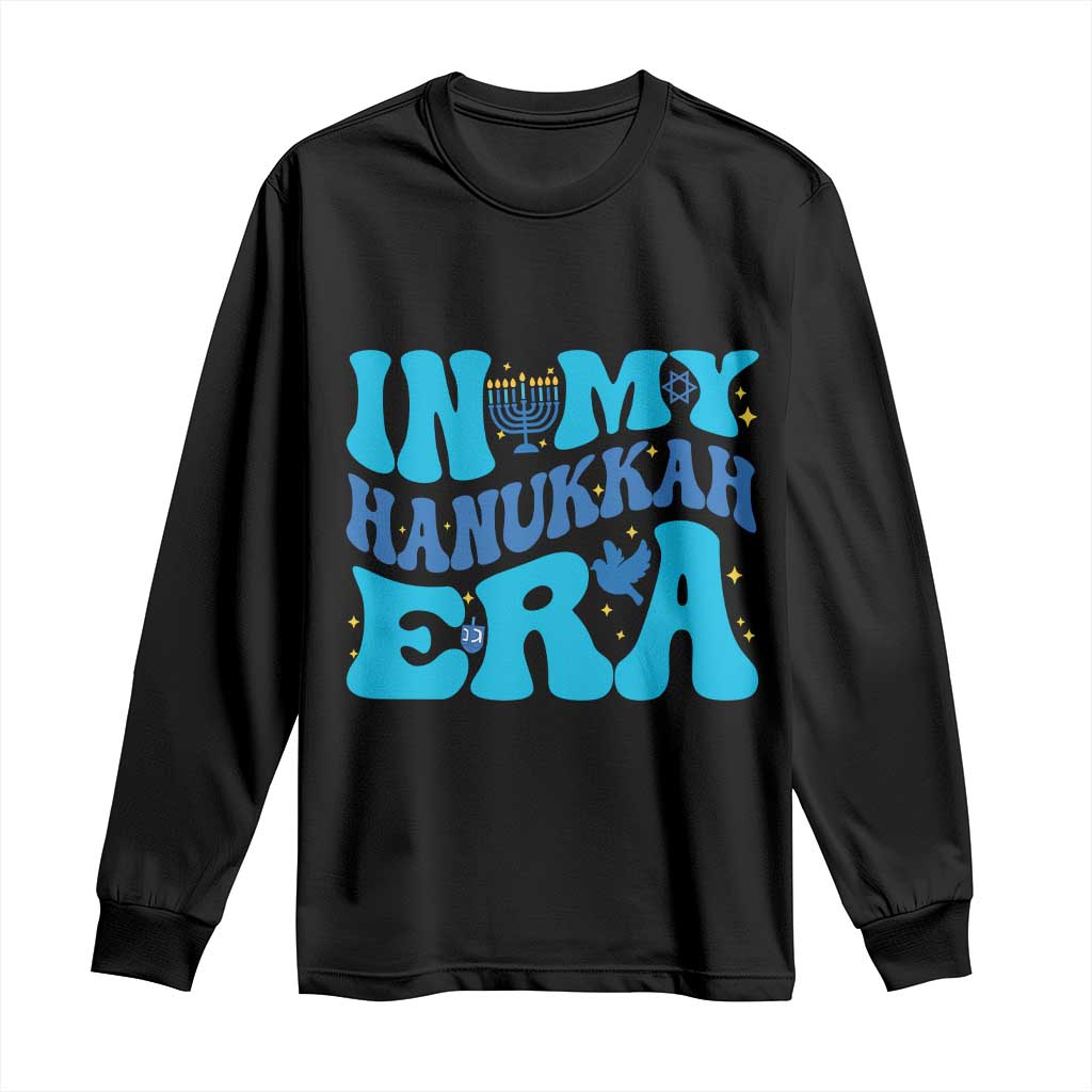 In My Hanukkah Era Long Sleeve Shirt Jewish Holiday Celebration Gift TS12 Black Print Your Wear