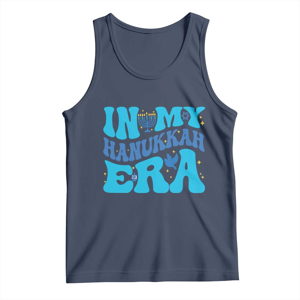 In My Hanukkah Era Tank Top Jewish Holiday Celebration Gift TS12 Navy Print Your Wear