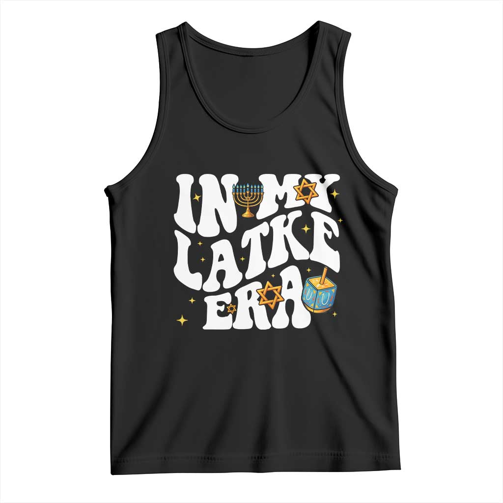 Hanukkah Jewish Holiday Gift Tank Top In My Latke Era TS12 Black Print Your Wear