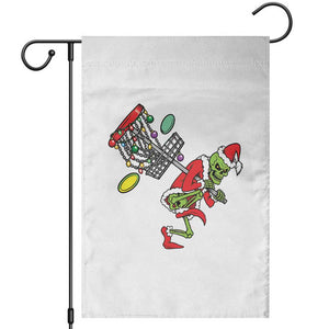 Funny Christmas Disc Golf Garden Flag Green Skeleton Holiday Player Gift