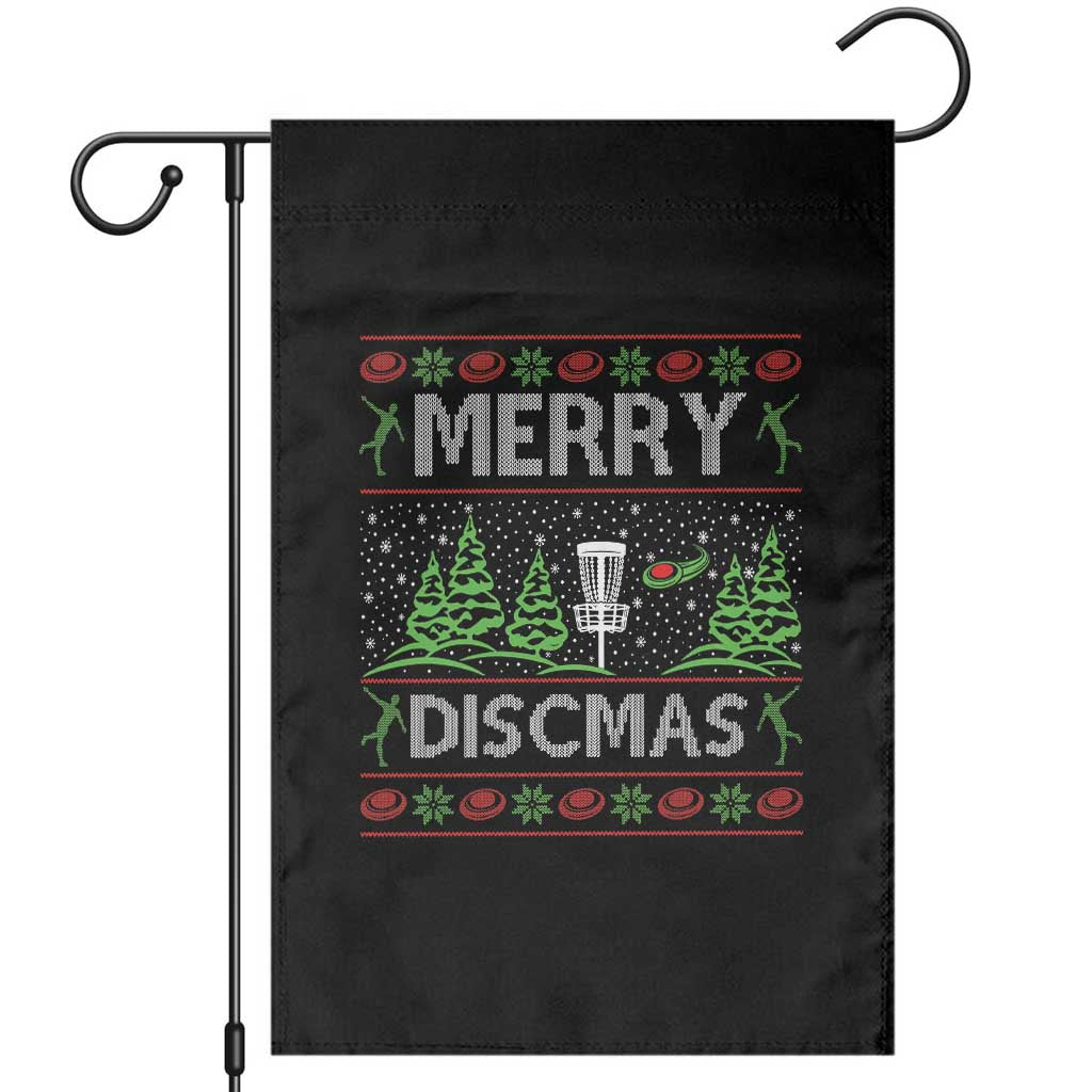 Funny Disc Golf Christmas Garden Flag Merry Discmas Holiday Player