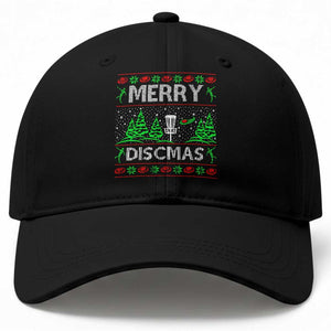 Funny Disc Golf Christmas Baseball Cap Merry Discmas Holiday Player