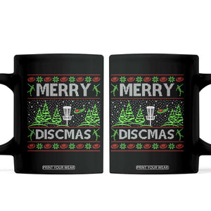 Funny Disc Golf Christmas Coffee Mug Merry Discmas Holiday Player
