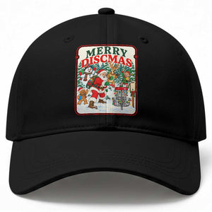 Vintage Disc Golf Christmas Baseball Cap Merry Discmas Frisbee Golf Player