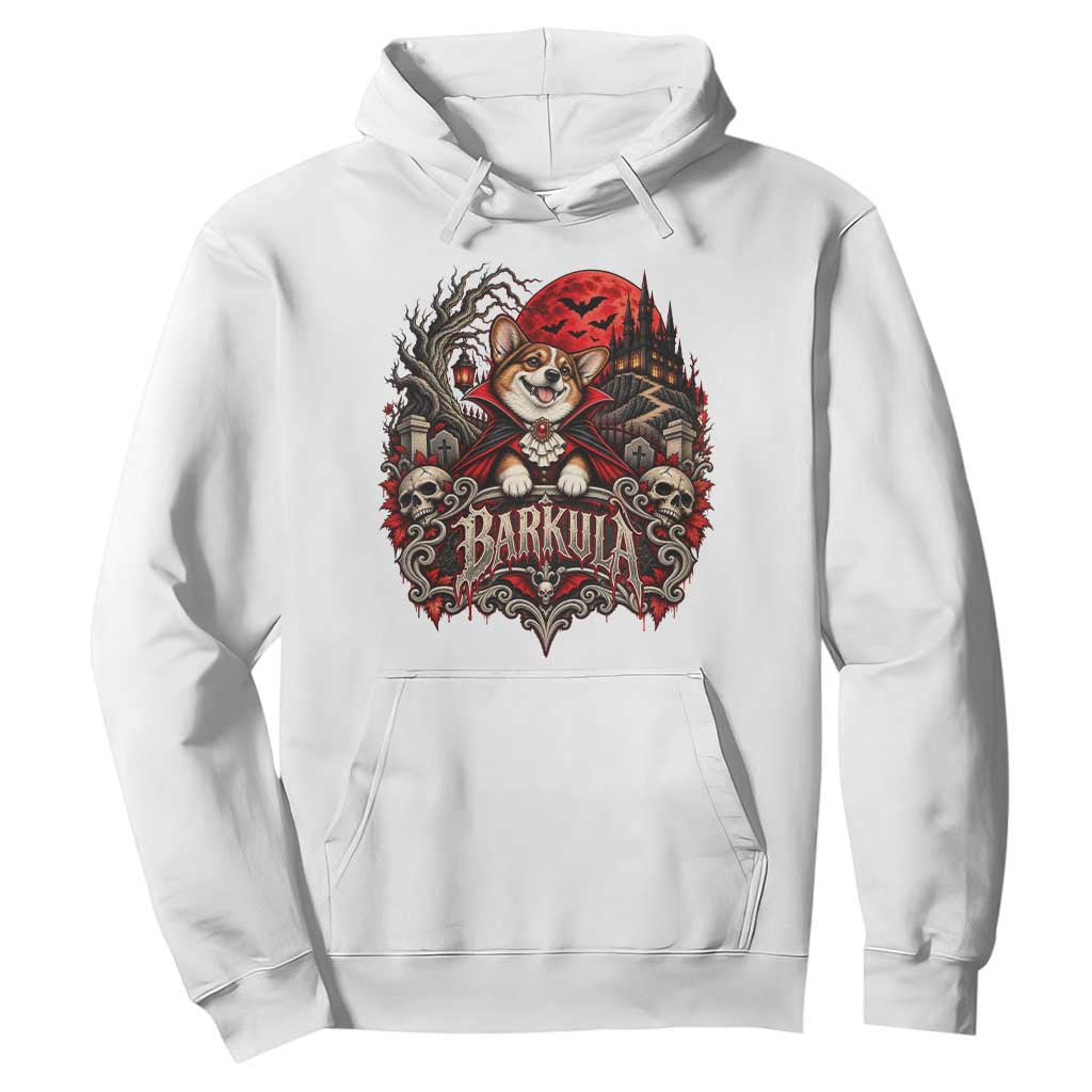 Halloween Barkula Vampire Corgi Hoodie Gothic Spooky Dog Lover Holiday Gift