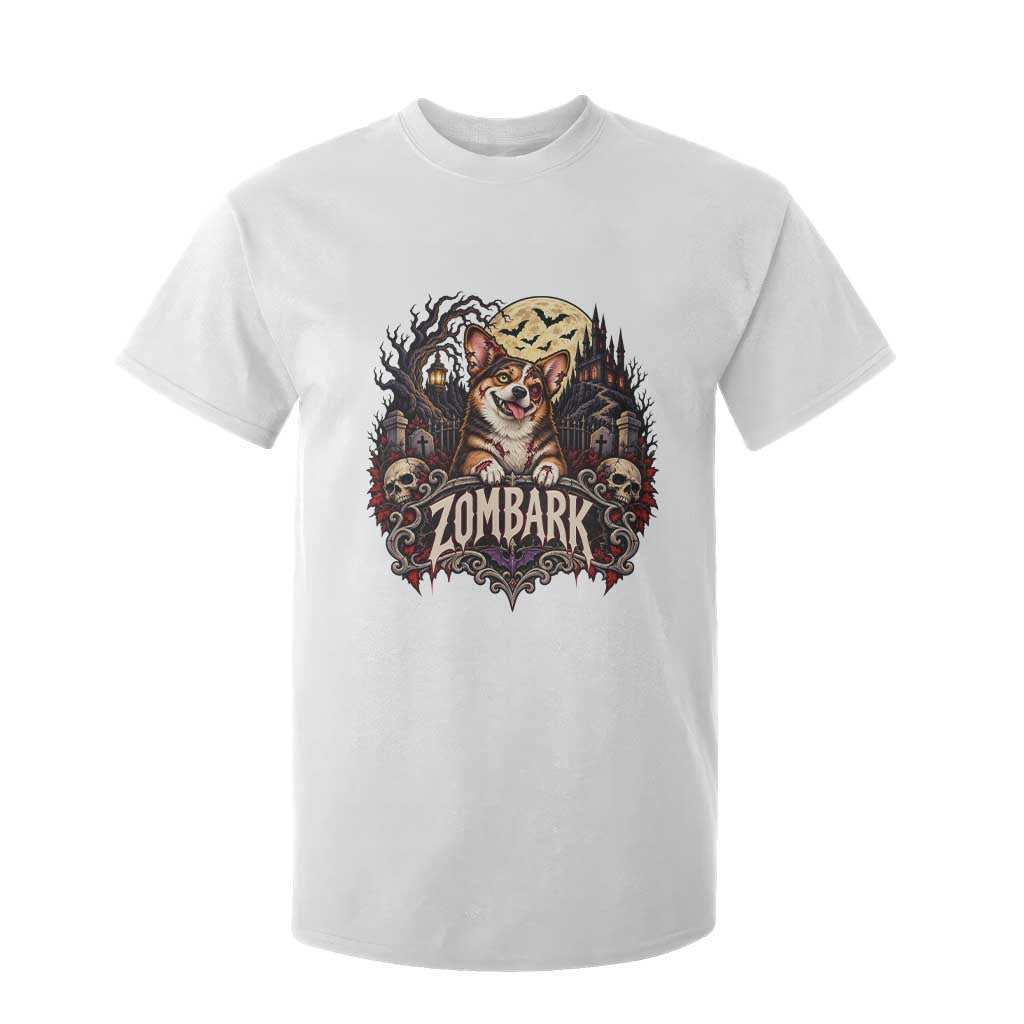 Halloween Zombark Corgi Zombie T Shirt For Kid Spooky Gothic Dog Lover Halloween Gift