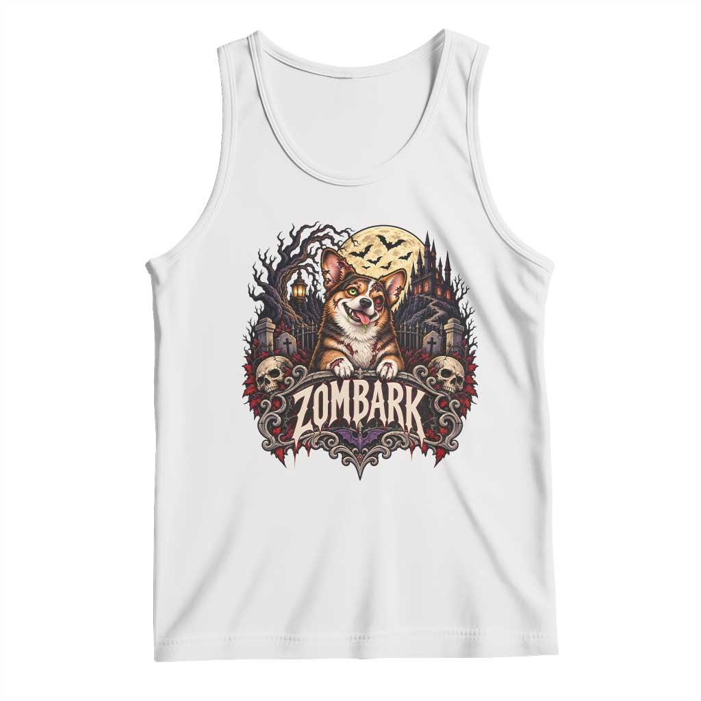 Halloween Zombark Corgi Zombie Tank Top Spooky Gothic Dog Lover Halloween Gift