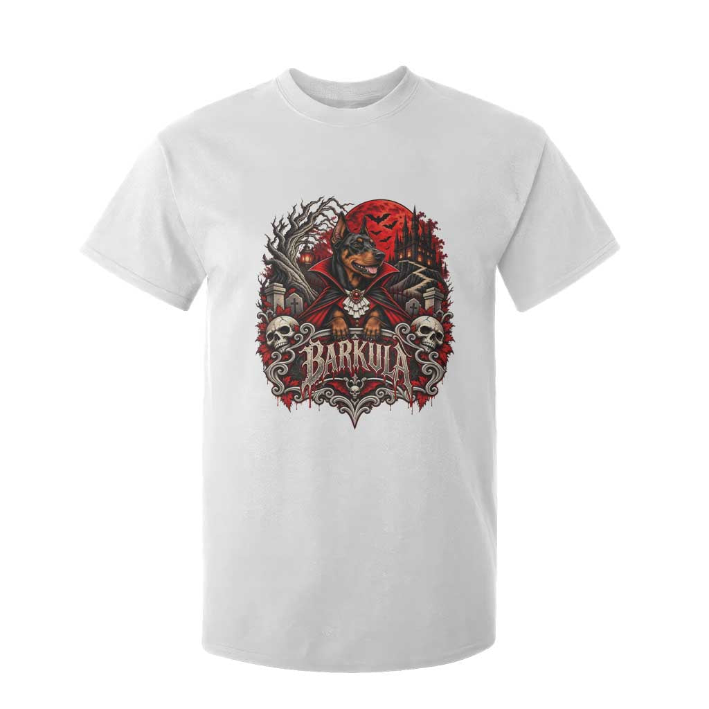 Halloween Barkula Vampire Doberman T Shirt For Kid Gothic Spooky Dog Lover Holiday Gift