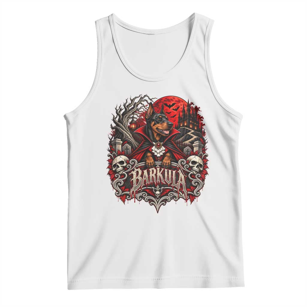 Halloween Barkula Vampire Doberman Tank Top Gothic Spooky Dog Lover Holiday Gift