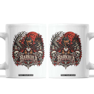 Halloween Barkula Vampire Doberman Coffee Mug Gothic Spooky Dog Lover Holiday Gift