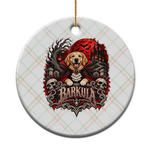 Halloween Barkula Vampire Golden Retriever Ceramic Ornament Gothic Spooky Dog Lover Holiday Gift