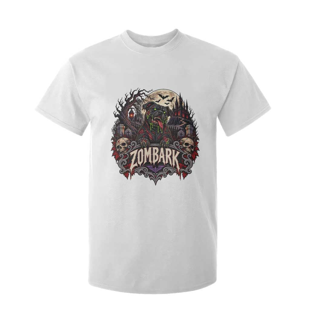Halloween Zombark Pitbull Zombie T Shirt For Kid Spooky Gothic Dog Lover Halloween Gift