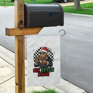 Biker Santa Six Seven Bruh Garden Flag Christmas Gift For Gen Z TS12 Print Your Wear