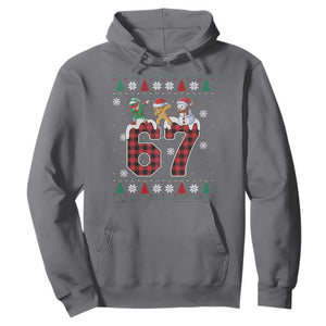 Funny Gen Z Alpha Ugly Xmas Gift Hoodie Gingerbread Snowman Elf Dabbing TS12 Charcoal Print Your Wear