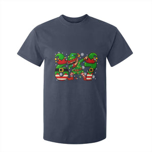 Funny Elf Dab Six Seven Meme T Shirt For Kid Christmas Trending 67 Gift TS12 Navy Print Your Wear