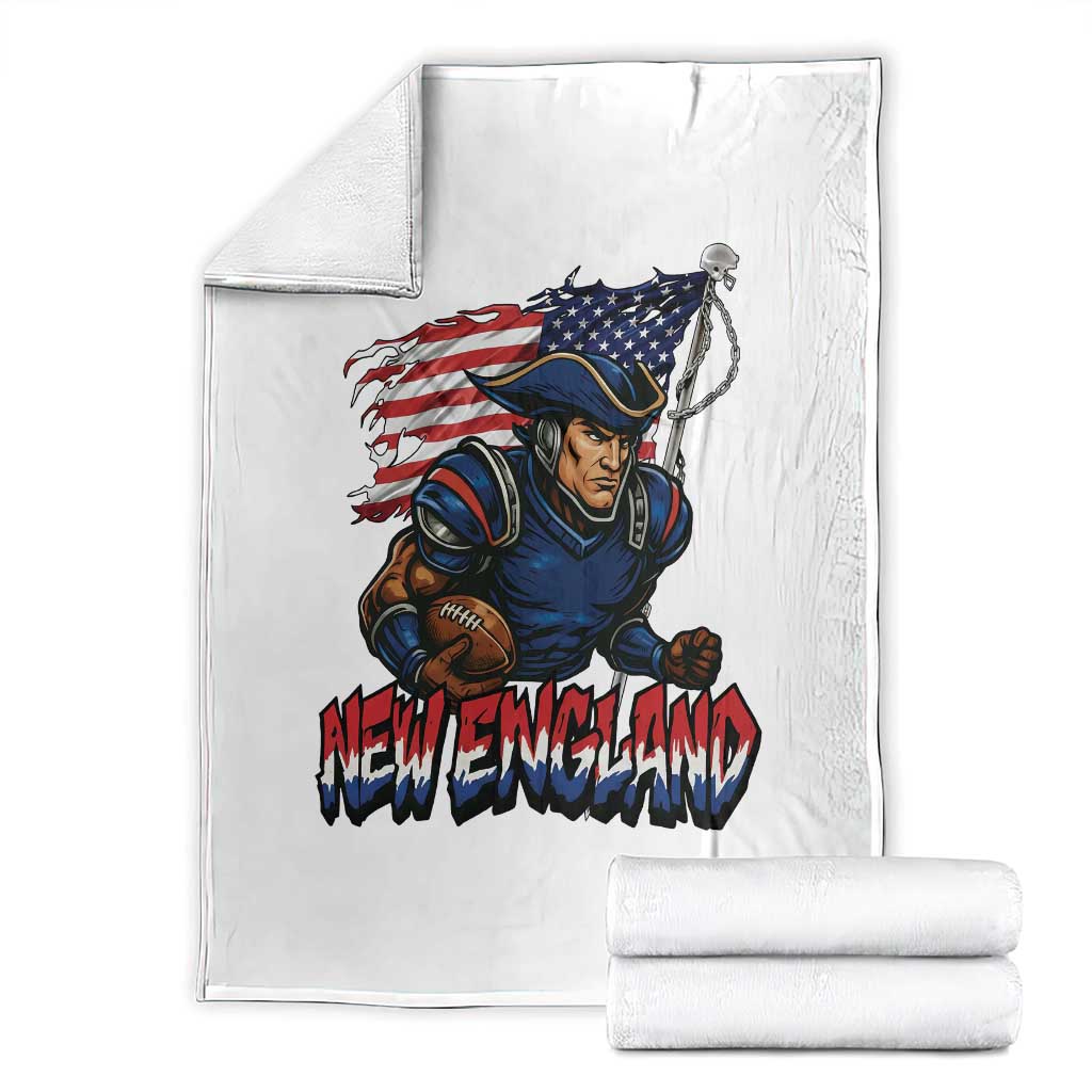 NEFP Game Day Sports Fan Gift Throw Blanket TS12 White Print Your Wear