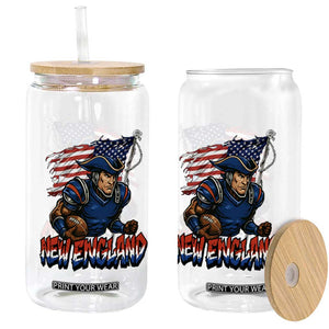 NEFP Game Day Sports Fan Gift Glass Can TS12 Print Your Wear