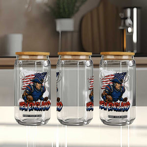 NEFP Game Day Sports Fan Gift Glass Can TS12 Print Your Wear