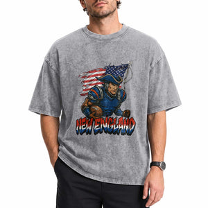 NEFP Game Day Sports Fan Gift Washed Cotton T-Shirt