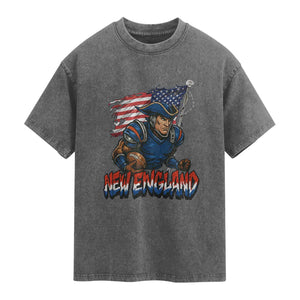NEFP Game Day Sports Fan Gift Washed Cotton T-Shirt