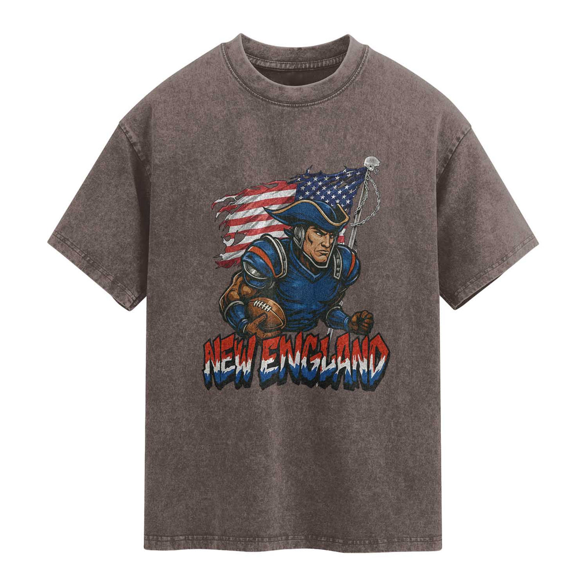 NEFP Game Day Sports Fan Gift Washed Cotton T-Shirt