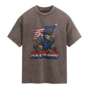 NEFP Game Day Sports Fan Gift Washed Cotton T-Shirt