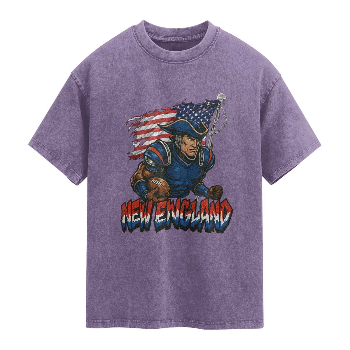 NEFP Game Day Sports Fan Gift Washed Cotton T-Shirt