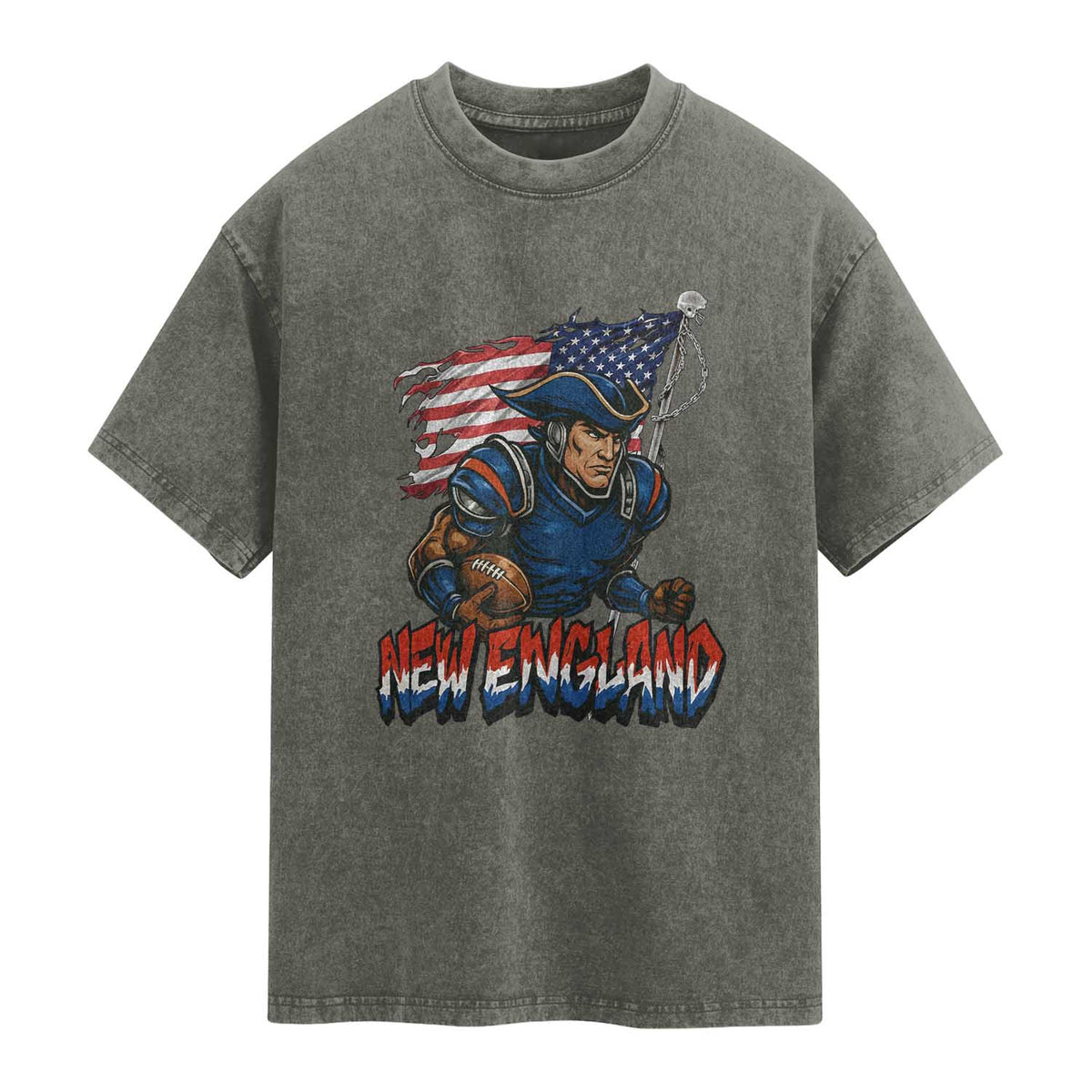 NEFP Game Day Sports Fan Gift Washed Cotton T-Shirt