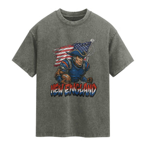 NEFP Game Day Sports Fan Gift Washed Cotton T-Shirt