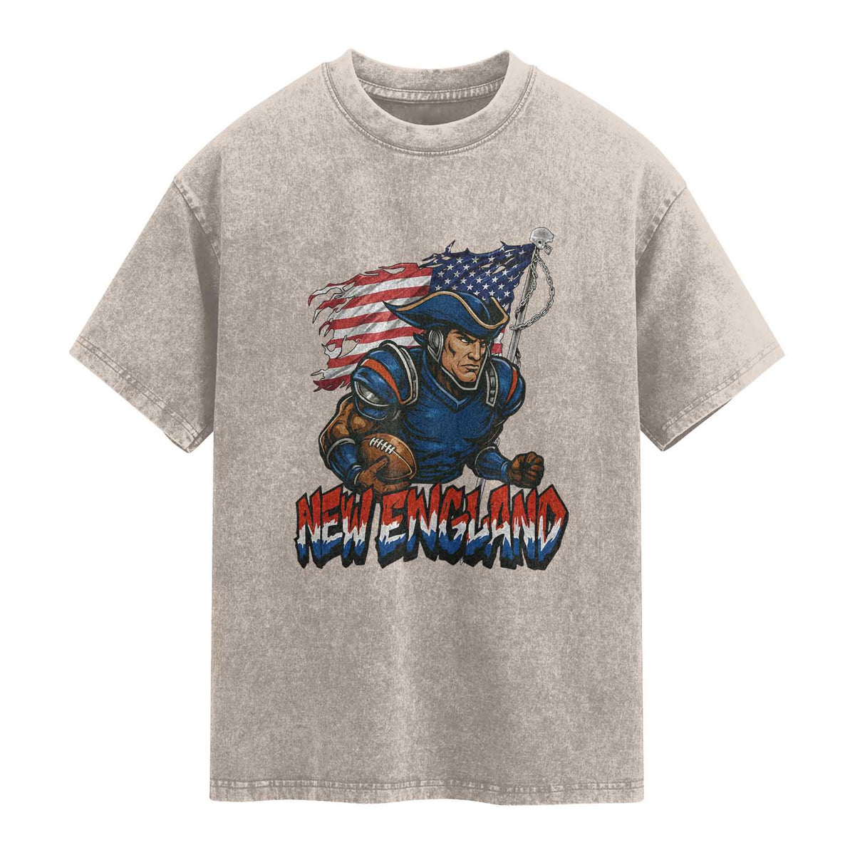 NEFP Game Day Sports Fan Gift Washed Cotton T-Shirt