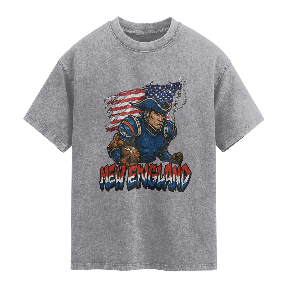 NEFP Game Day Sports Fan Gift Washed Cotton T-Shirt