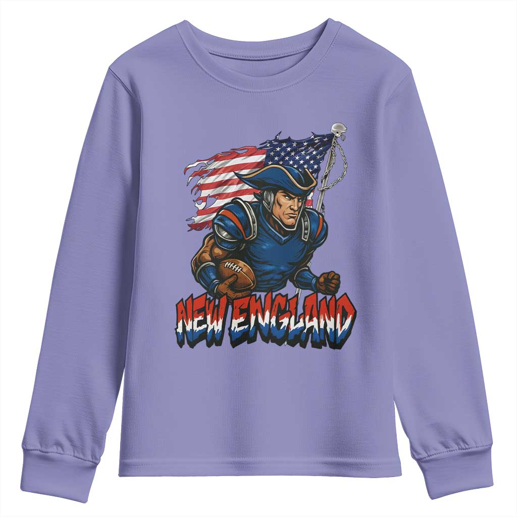 NEFP Game Day Sports Fan Gift Youth Sweatshirt TS12 Violet Print Your Wear