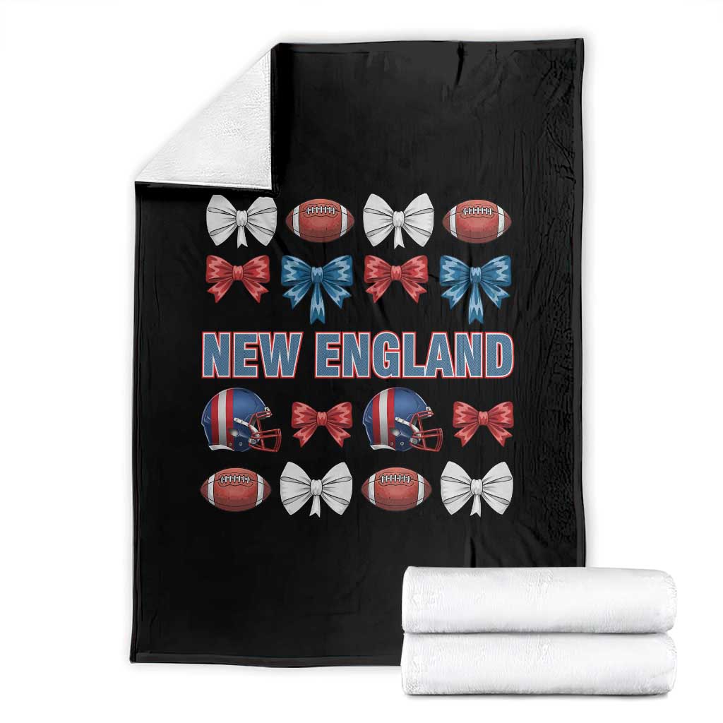 Coquette NE Football Fan Throw Blanket Gift For Women TS12 Black Print Your Wear