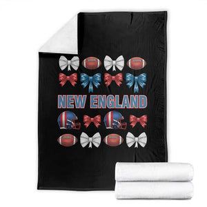 Coquette NE Football Fan Throw Blanket Gift For Women TS12 Black Print Your Wear