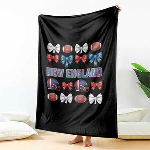 Coquette NE Football Fan Throw Blanket Gift For Women TS12 Print Your Wear