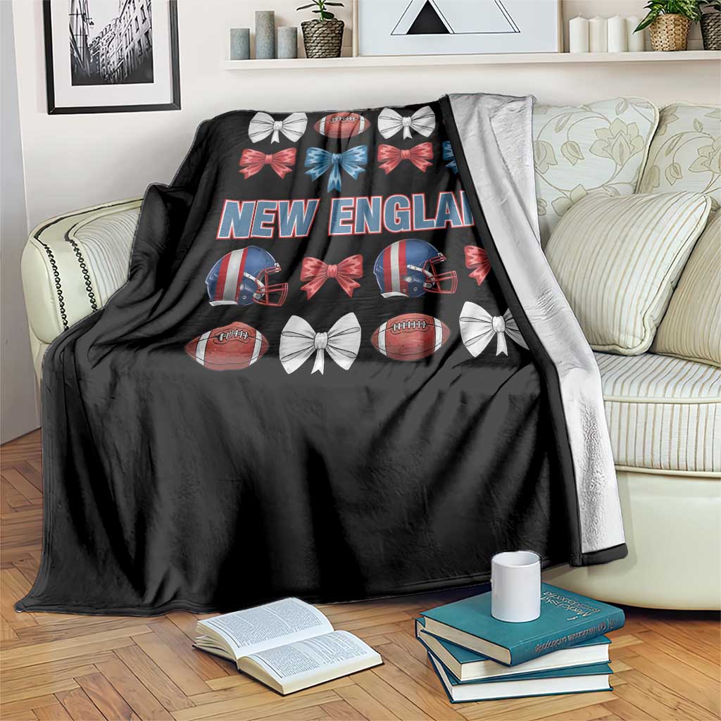 Coquette NE Football Fan Throw Blanket Gift For Women TS12 Print Your Wear