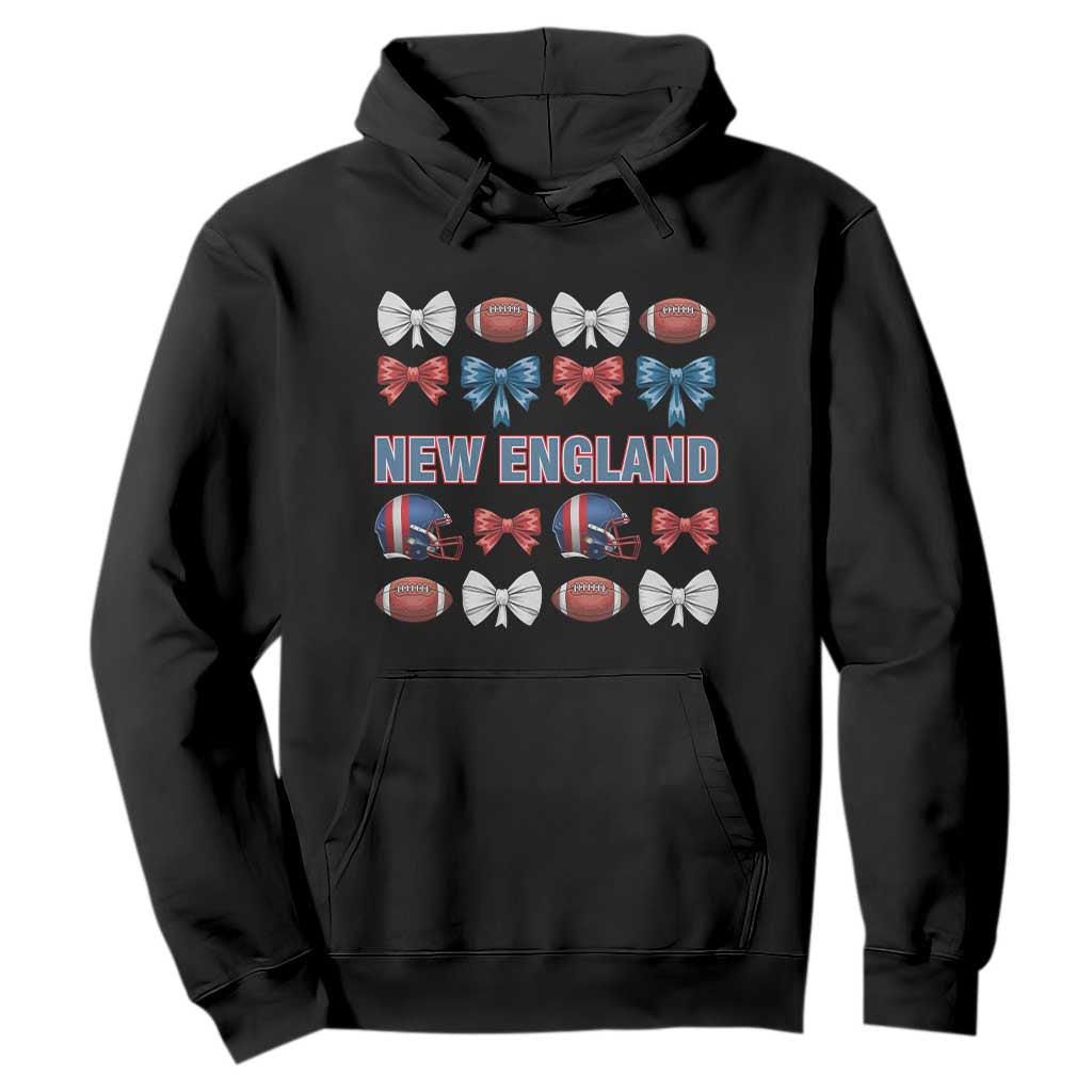 Coquette NE Football Fan Hoodie Gift For Women TS12 Black Print Your Wear