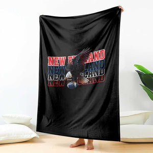 Vintage NE Football Fan Throw Blanket Game Day Lover Gift TS12 Print Your Wear