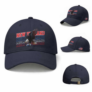 Vintage NE Football Fan Baseball Cap Game Day Lover Gift TS12 Baseball Cap Universal Fit Navy Print Your Wear